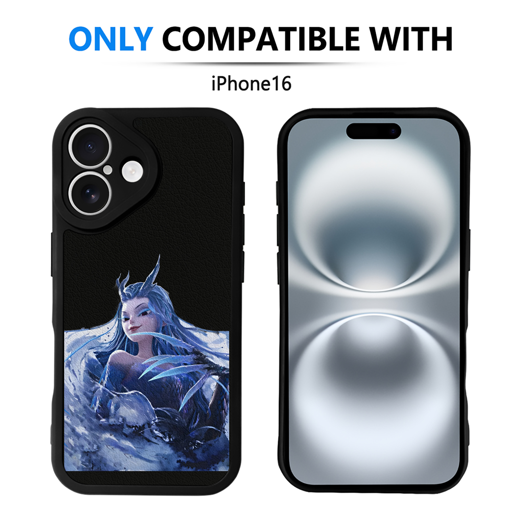 （画像用） Ne Zha 2 ナタ 魔童の大暴れ 【iPhone 16シリーズ対応】シリコンスマホケース（レザー調） 材質：シリコン